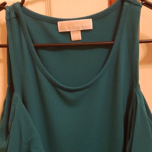 Michael Kors off the shoulder top teal - Picture 2 of 3